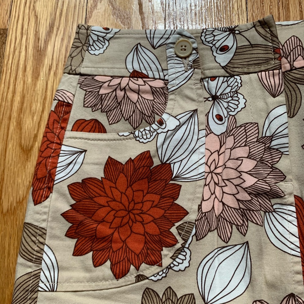 Vintage Y2K Floral Printed Skirt Ann Taylor LOFT - Picture 3 of 5